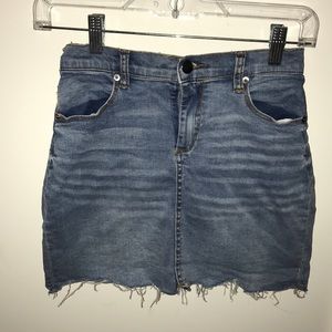 Jean mini skirt